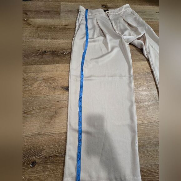 Banana Republic Cream elegant wide-leg pants - Picture 9 of 12